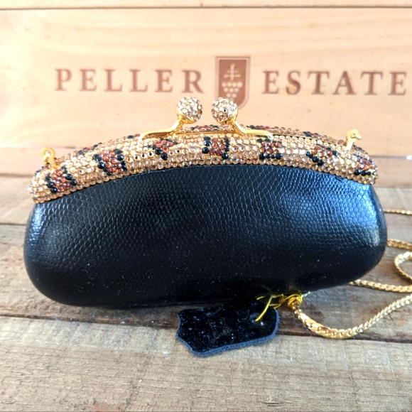 Cleo & Patek Paris leather and crystal beaded evening bag - Picture 2 of 11